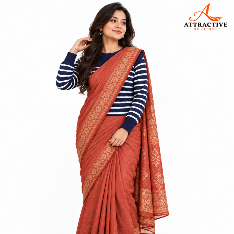 Attractive Boutique লেডিস স্ট্রাইপ সোয়েটার Navy ও Cream দুই রঙে – মেয়েদের শীতের ফুল হাতা সোয়েটার