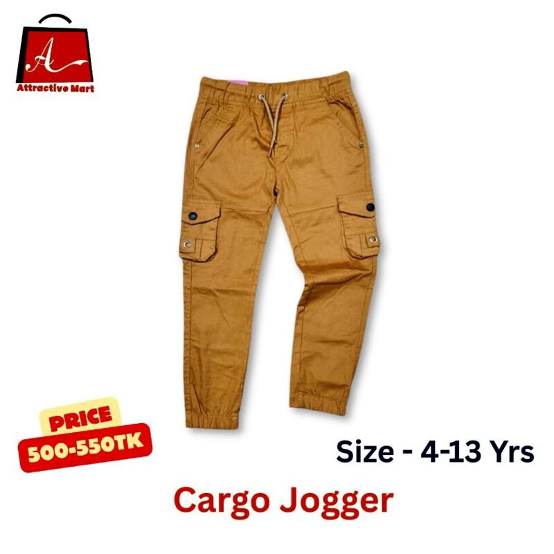 Boys Cargo Jogger Pant – ছেলেদের 6 Pocket Jogger (4-13 Years) Comfortable Stylish Pants Bangladesh