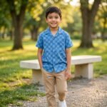 Premium boys viscose shirt for kids, soft breathable summer casual wear, comfortable stylish boys shirt