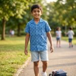 Premium boys viscose shirt for kids, soft breathable summer casual wear, comfortable stylish boys shirt