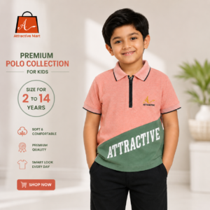 kids orange olive polo shirt - Attractive Mart